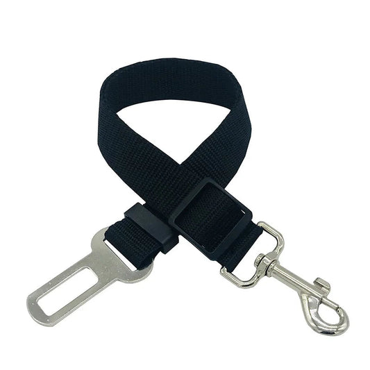 Pet Safety Seat Belt for Dogs and Cats - Adjustable Vehicle Harness with Clip and Traction Lead GXQ05