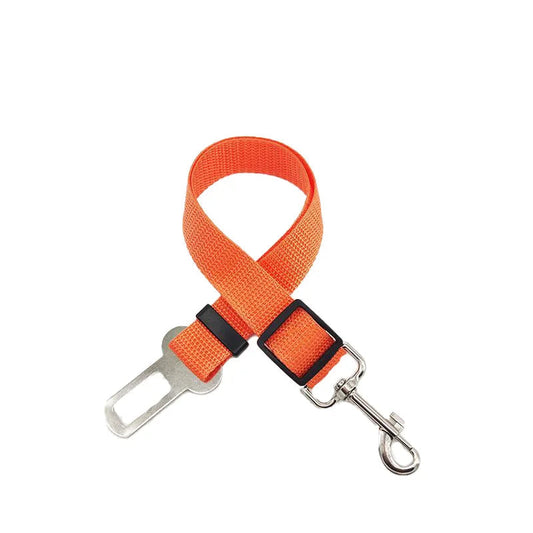 Pet Safety Seat Belt for Dogs and Cats - Adjustable Vehicle Harness with Clip and Traction Lead GXQ05