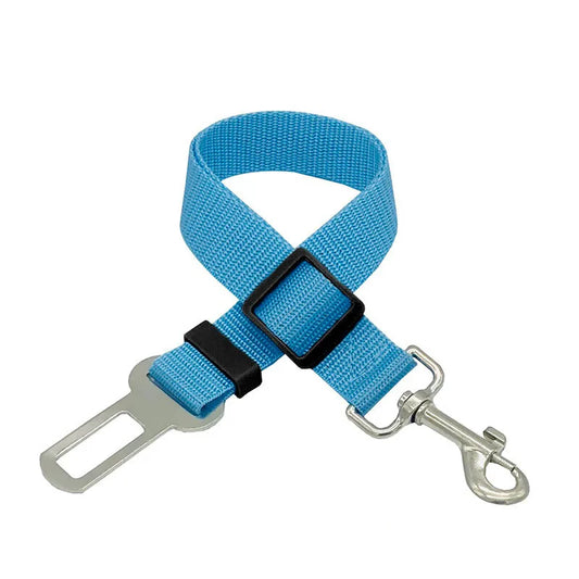 Pet Safety Seat Belt for Dogs and Cats - Adjustable Vehicle Harness with Clip and Traction Lead GXQ05